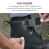 BRONSON - RETRO MOTORCYCLE RIDING BOOTS FOR MEN (BLACK) - Image 6