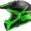 LS2 MX437 FAST EVO ROAR MATT-GLOSS BLACK GREEN - Image 3
