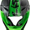 LS2 MX437 FAST EVO ROAR MATT-GLOSS BLACK GREEN - Image 4