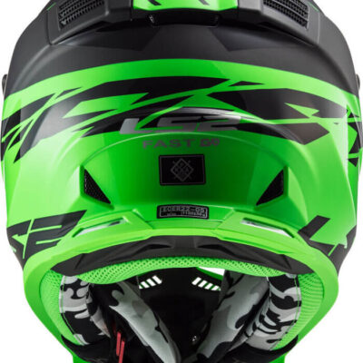 LS2 MX437 FAST EVO ROAR MATT-GLOSS BLACK GREEN