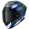 KYT NZ Race Carbon Stride Blue White - Image 2