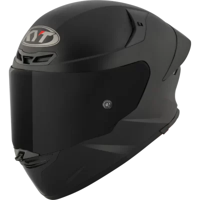 KYT TT Revo Plain Black Matt Helmet