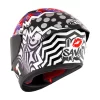 KYT NZ Race Lorenzo Savadori Replica Gloss Helmet - Image 8
