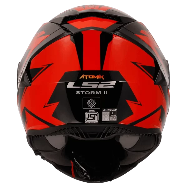 LS2 FF800 STORM II ATOMIK RED SHADOW-06 - Image 4