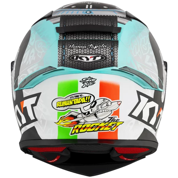 KYT R2R Pro Foggia Misano 2022 Replica Gloss Helmet - Image 7