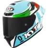 KYT TT Revo Leopard Racing Replica Tricolore Gloss Helmet - Image 2