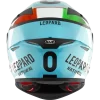 KYT TT Revo Leopard Racing Replica Tricolore Gloss Helmet - Image 7