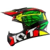 KYT Jumpshot #1 Gloss Black Green Fluro Helmet