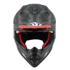 KYT Jumpshot #3 Black Red Fluro Matt Helmet - Image 2
