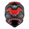 KYT Jumpshot #3 Black Red Fluro Matt Helmet - Image 4
