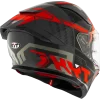 KYT R2R Pro Octane Black Red Gloss Helmet - Image 4