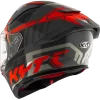 KYT R2R Pro Octane Black Red Gloss Helmet - Image 2