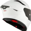 KYT TT Revo Plain Crystal White Matt Helmet - Image 3