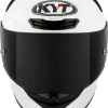 KYT TT Revo Plain Crystal White Matt Helmet - Image 5