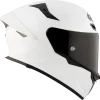 KYT TT Revo Plain Crystal White Matt Helmet - Image 8