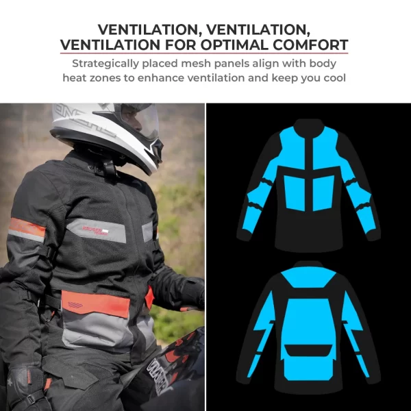 VIATERRA Kruger Air Touring Jacket( RED) - Image 3