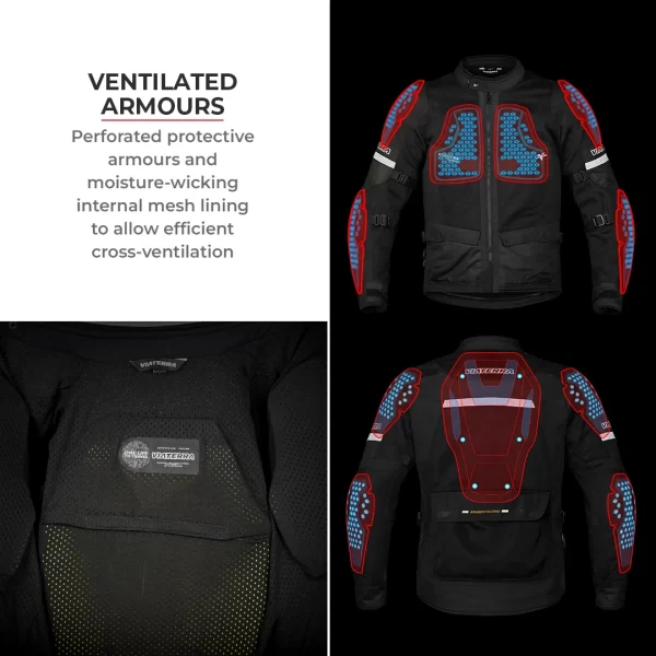 VIATERRA Kruger Air Touring Jacket( RED) - Image 4