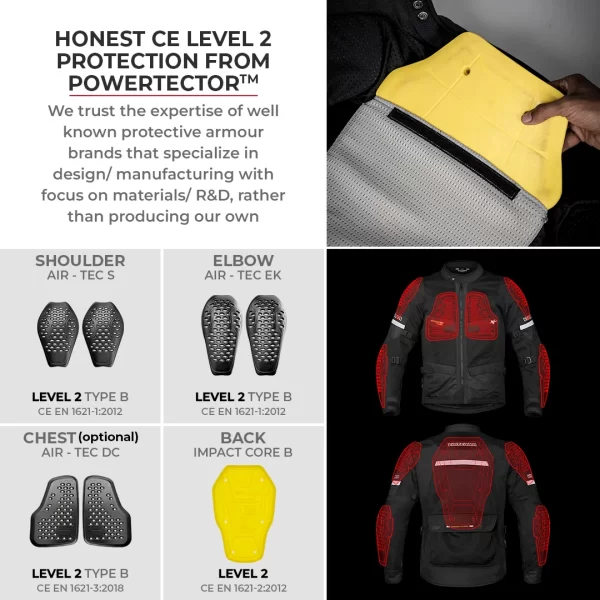 VIATERRA Kruger Air Touring Jacket( RED) - Image 7