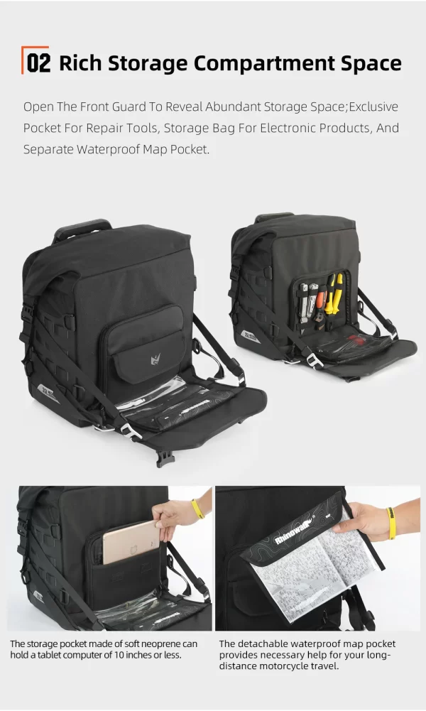 RHINOWALK 35l Quick release side bag MJX2004BK - Image 16