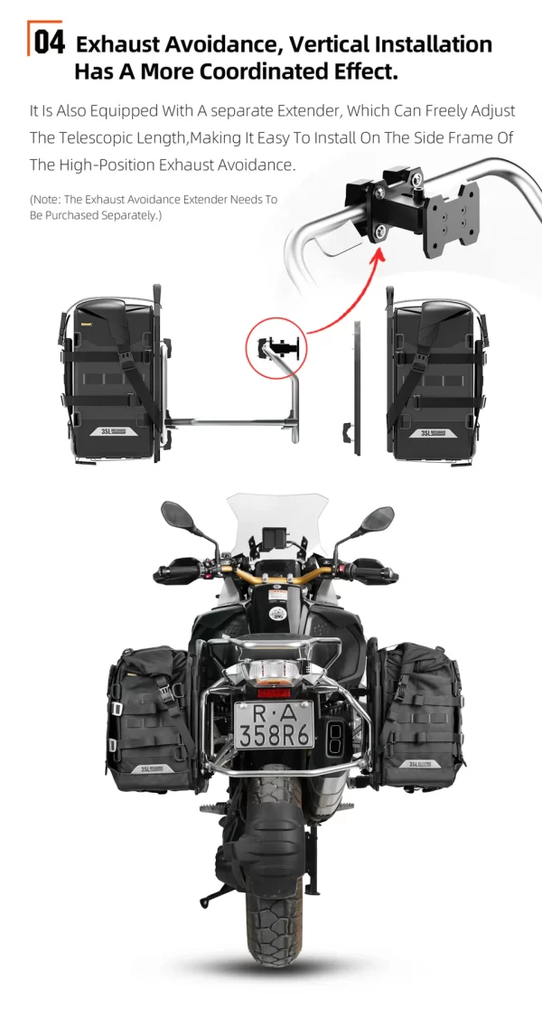 RHINOWALK 35l Quick release side bag MJX2004BK - Image 18