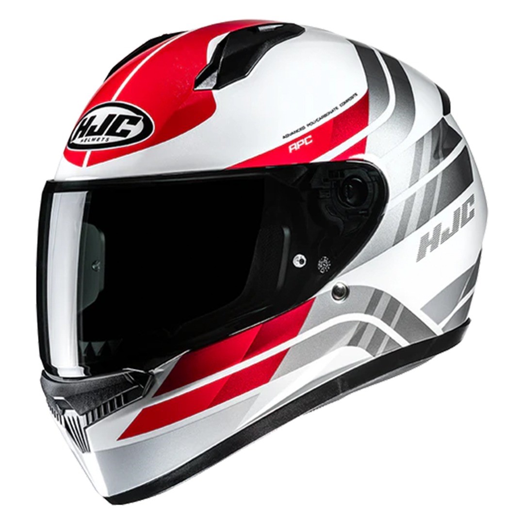 HJC C10 Hiper Helmet(White & Red)