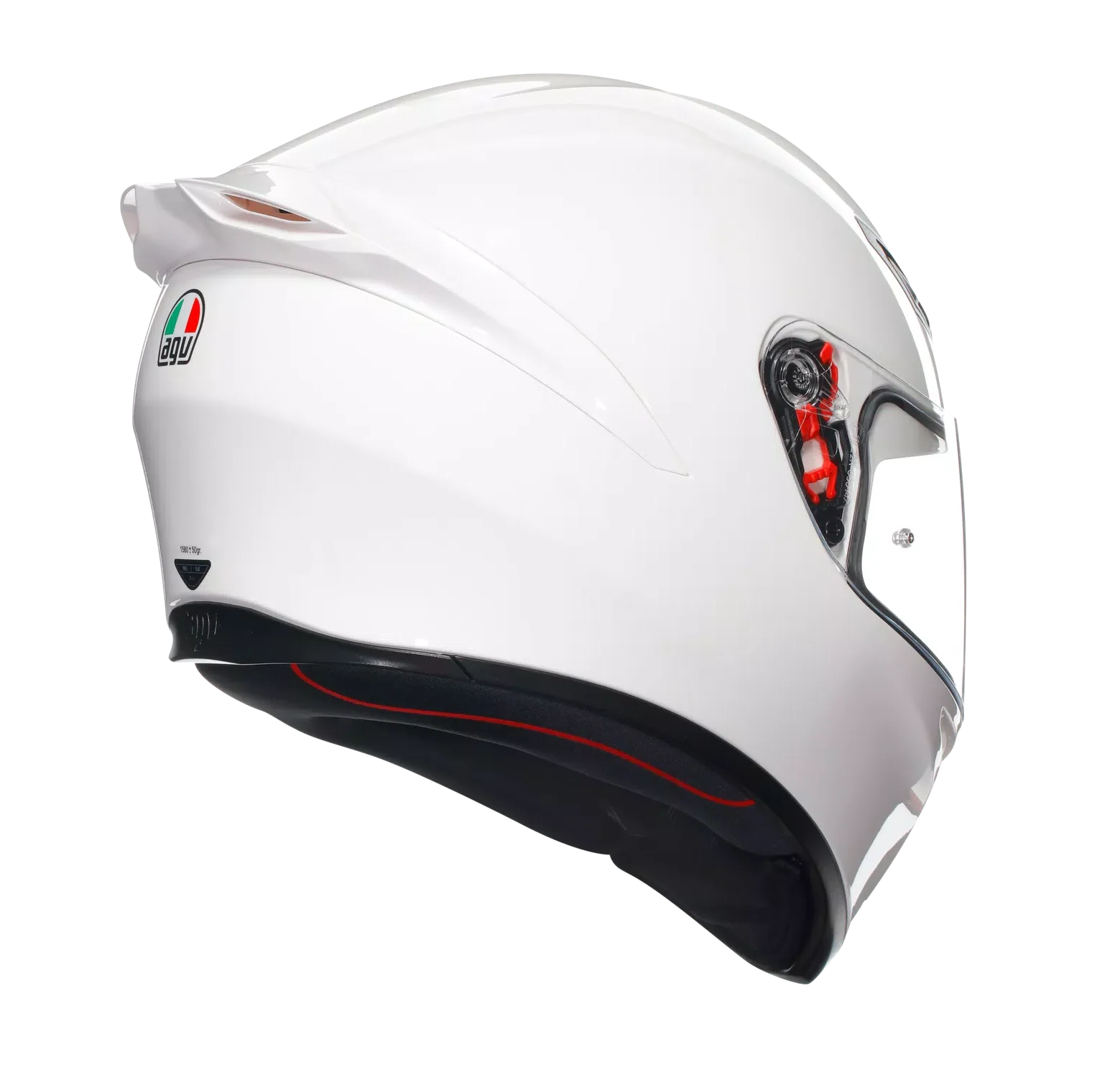 AGV K1 S Solid Gloss White Helmet - Image 6