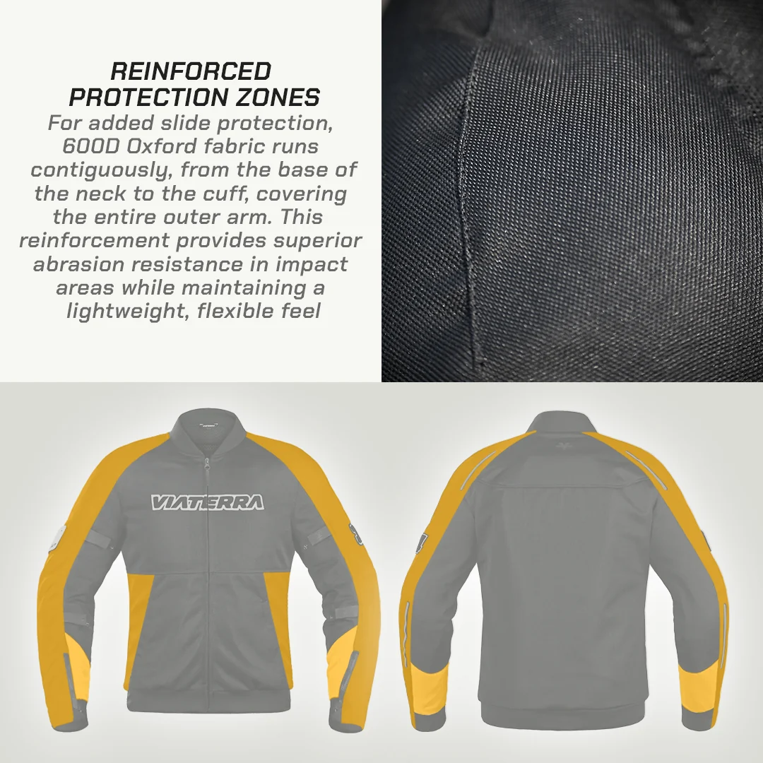 VIATERRA COOPER – URBAN BOMBER MESH RIDING JACKET - Image 6