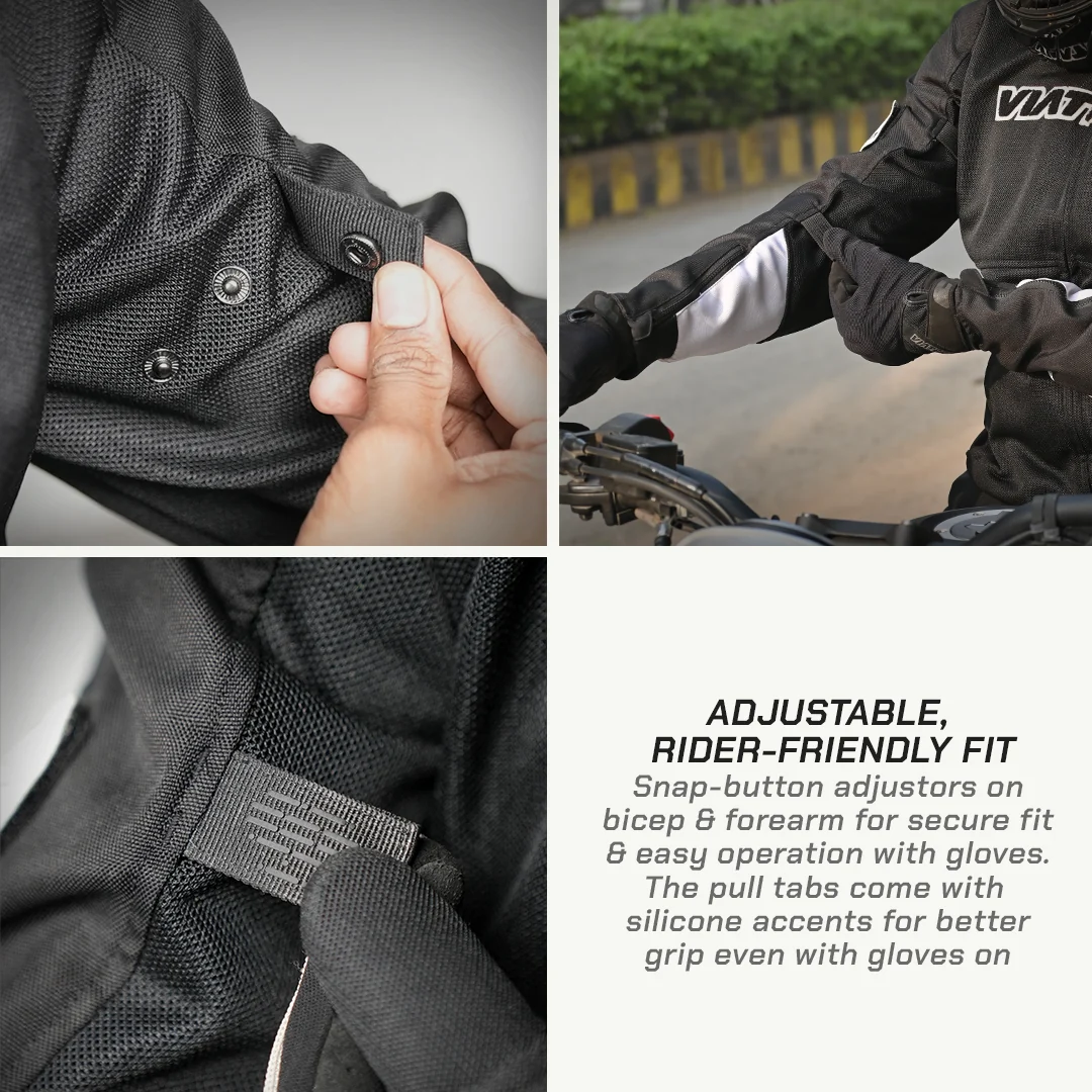 VIATERRA COOPER – URBAN BOMBER MESH RIDING JACKET - Image 7