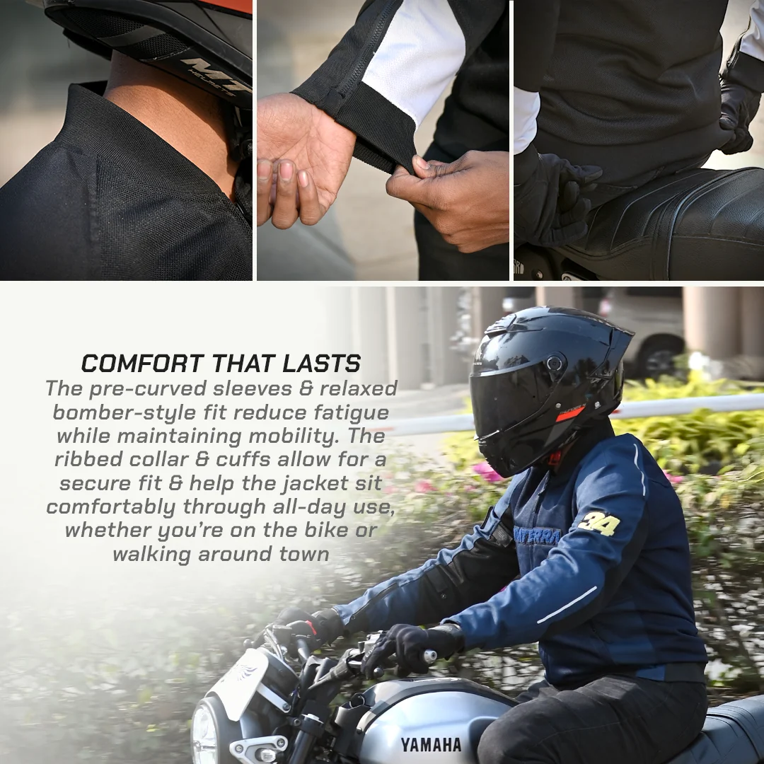 VIATERRA COOPER – URBAN BOMBER MESH RIDING JACKET - Image 10