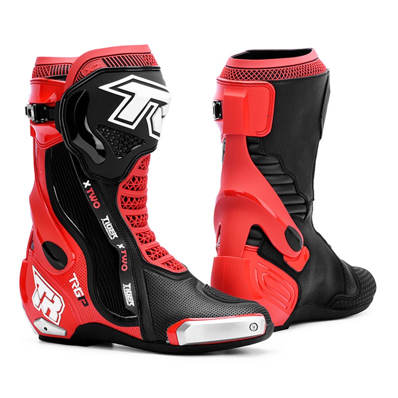 TIGER BOOTS TR-X2 PRO Black&Red – Premium Riding Boots for Performance and Safety