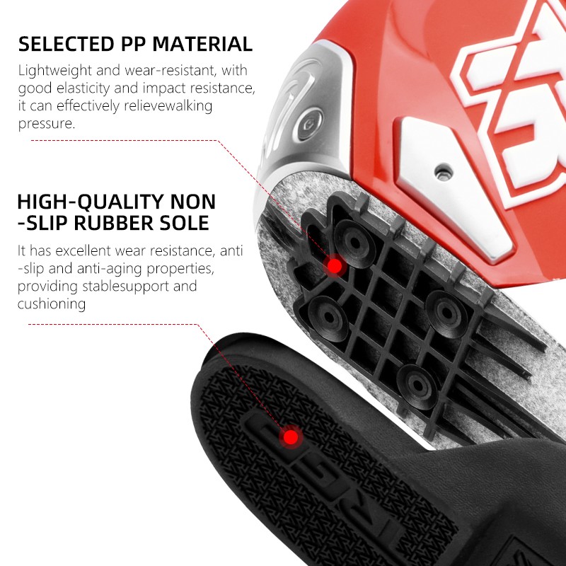 TIGER BOOTS TR-X2 PRO Black&Red – Premium Riding Boots for Performance and Safety - Image 6