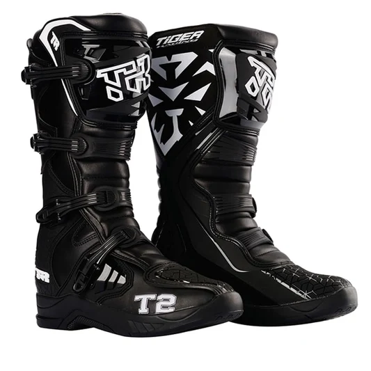 TIGER TR T2 Moto Motorcycle Motocross Off Road Boot For Men- Black