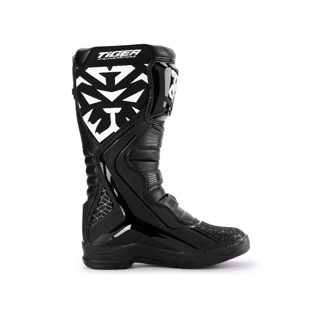 TIGER TR T2 Moto Motorcycle Motocross Off Road Boot For Men- Black - Image 3